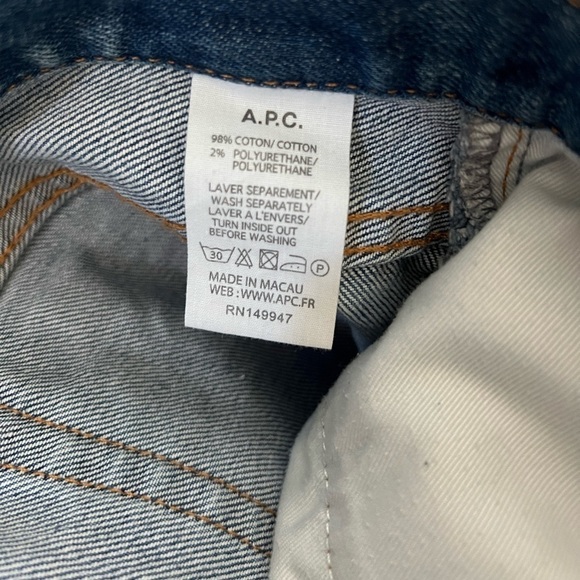 A.P.C. Men’s Petit New Standard Tapered Slim Jeans | 29 - Picture 7 of 9